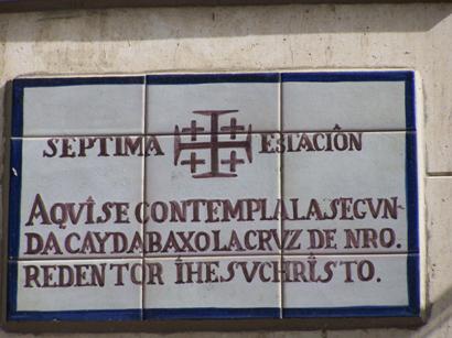 Placa de la 7� estaci�n 